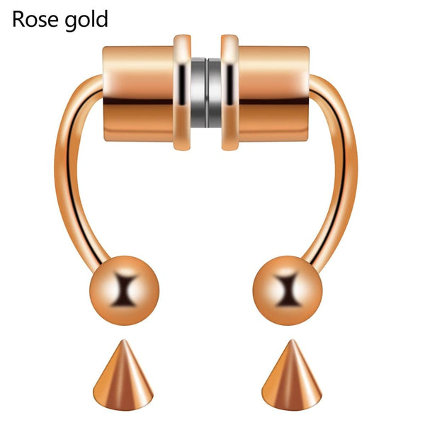 SearchFindOrder Rose gold Magnetic Nose Hoop Ring