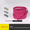 SearchFindOrder Rose red / China / 100cm Smart Magnetic No-Tie Shoelaces