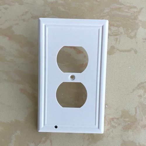 SearchFindOrder Round-Texture Outlet Wall Plate with LED Night Lights