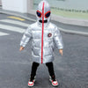 SearchFindOrder Silver / 110 Hooded Winter Jacket with Glasses