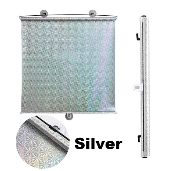 SearchFindOrder Silver / 50cm x 125cm Suction Cup Sun Shading Roller Blinds