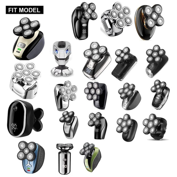 SearchFindOrder Silver Electric Shaver Replacement Head with 6 Blades