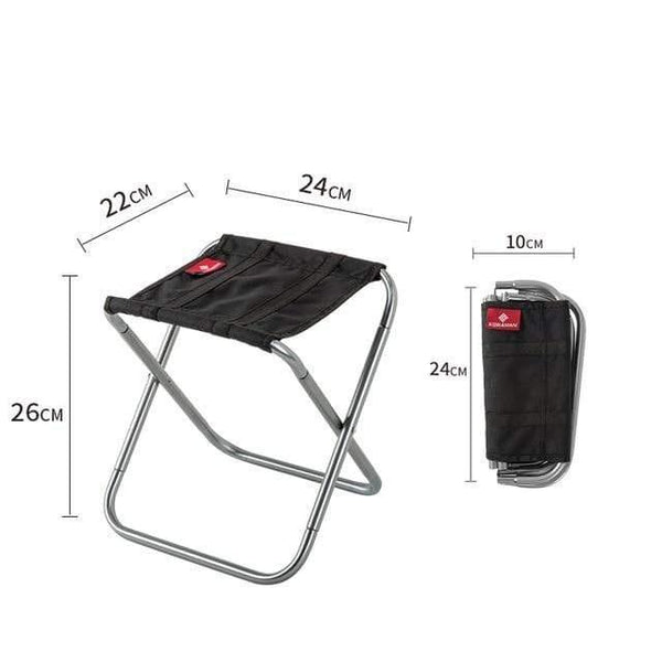SearchFindOrder Silver Pocket Size Folding Chair