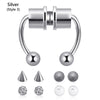 SearchFindOrder silver style3 Magnetic Nose Hoop Ring