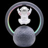SearchFindOrder Silver Type A Levitating Astronaut Bluetooth Speaker Lamp