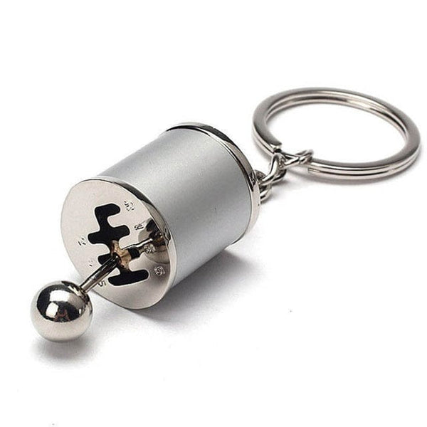 SearchFindOrder Sliver Six-Speed Manual Shift Keychain