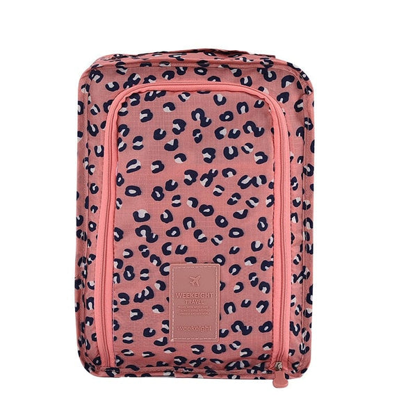 SearchFindOrder Small Leopard / China Portable Waterproof Dustproof Travel Shoe Organizer Bag