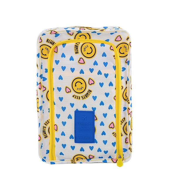 SearchFindOrder Small Smiley / China Portable Waterproof Dustproof Travel Shoe Organizer Bag