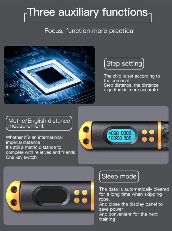 SearchFindOrder Smart Jump Rope with Digital Counter