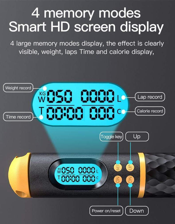 SearchFindOrder Smart Jump Rope with Digital Counter