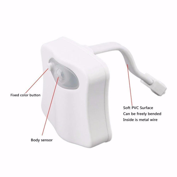 SearchFindOrder Smart PIR Motion Sensor Toilet Seat w. Night Light