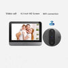 SearchFindOrder Smart WiFi Intercom Doorbell and Door Peephole Digital Camera with a 4.3 Inch 1080P LCD HD Viewer