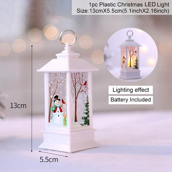 SearchFindOrder Snowman White Christmas Lantern Decoration