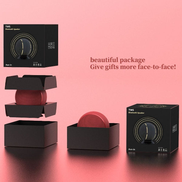 SearchFindOrder Spherical Two-in-one Smart Portable TWS Magnetic Wireless Bluetooth Stereo Speaker