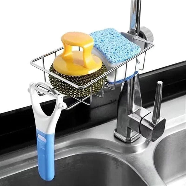 SearchFindOrder Stainless Steel Faucet Storage Rack