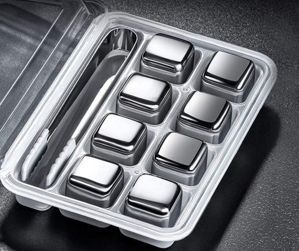 SearchFindOrder Stainless Steel Ice Cubes