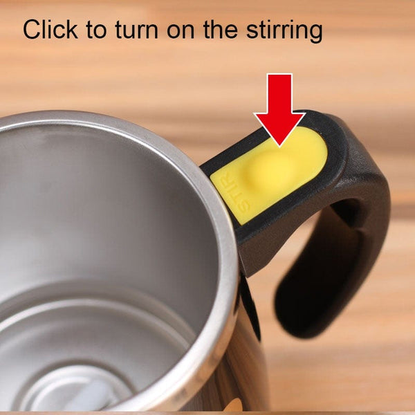 SearchFindOrder Stainless Steel Magnetized Self Stirring Mug