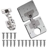 SearchFindOrder Stainless Steel Plate Hinge Repair Kit (4 Piece Set)