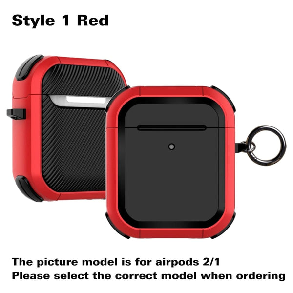 SearchFindOrder Style 1 Red / For Airpods 3 2021 Shockproof Protective Cover for Apple AirPods 1, 2 and Pro