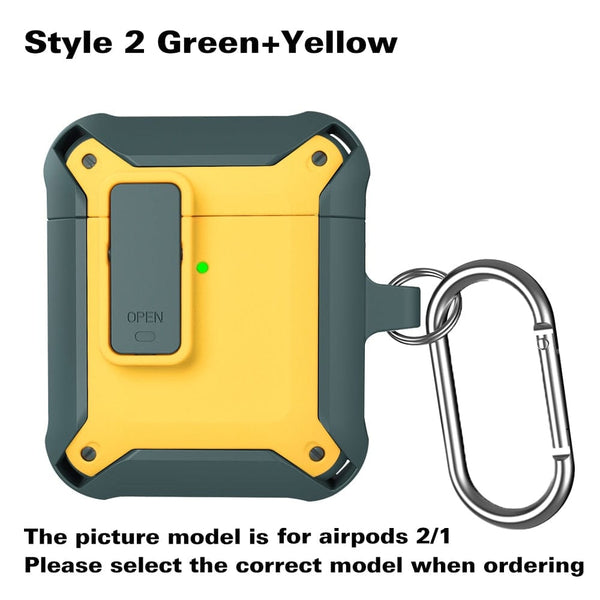 SearchFindOrder Style 2 GY / For Airpods 3 2021 Shockproof Protective Cover for Apple AirPods 1, 2 and Pro