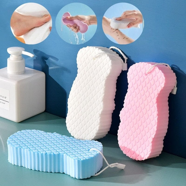 SearchFindOrder Super Soft Exfoliating Bath Sponge for Body Scrub & Dead Skin Removal