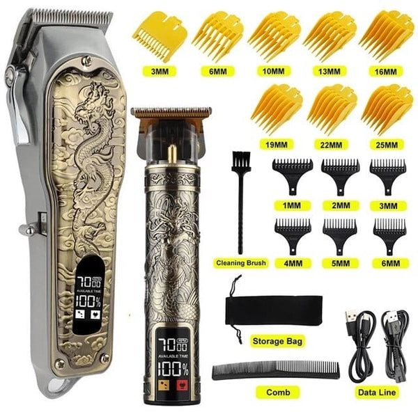 SearchFindOrder The Dragons Brass on Brass Professional Hair Trimmer with LCD Display