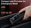 SearchFindOrder The Ultimate Emergency Inflator: Compact, Rapid, Versatile and Portable Mini Digital Tire Inflator with High-Speed Engine, LED Display, Preset Pressure Function, Extra-Long Power Cord, and Built-in LED Flashlight