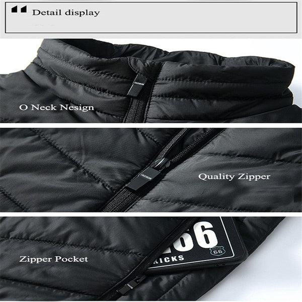 SearchFindOrder Thermal USB Electric Heating Vest (9 Adjustable Heating Zones)