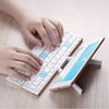 SearchFindOrder Tri-Fold Bluetooth Keyboard for iPad & iPhone