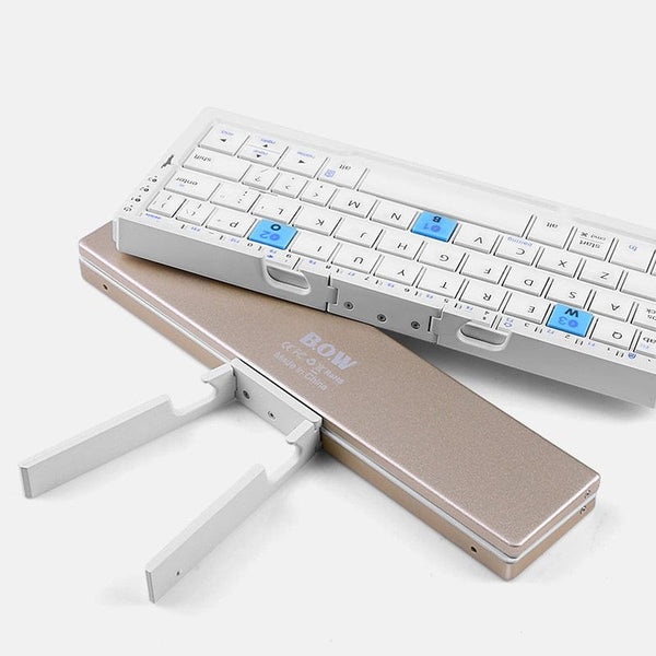 SearchFindOrder Tri-Fold Bluetooth Keyboard for iPad & iPhone