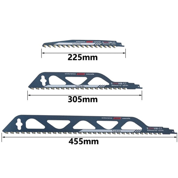 SearchFindOrder Tungsten Carbide Alloy Reciprocating Saw Blade for Bricks and Concrete
