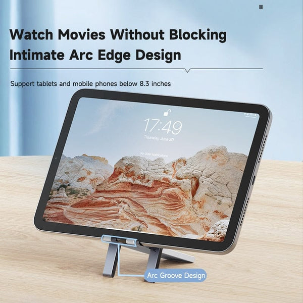 SearchFindOrder Ultra Slim Portable Light Weight Aluminum Foldable Mobile Phone Stand