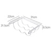 SearchFindOrder Universal Fridge Wine Bottle Rack (Slide On Shelf)