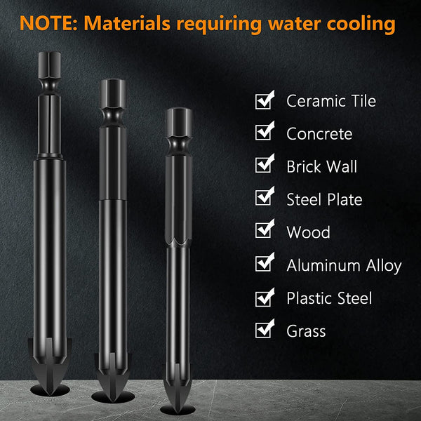 SearchFindOrder Universal Hex Tungsten Carbide Drill Bit Kit