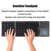 SearchFindOrder Universal Mini Foldable Wireless Keyboard with Touchpad