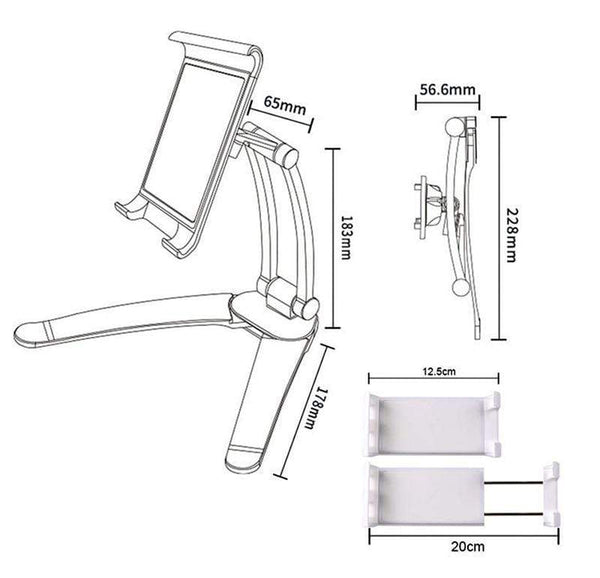 SearchFindOrder Universal Tablet & Phone Wall Mounted and Desk Stand
