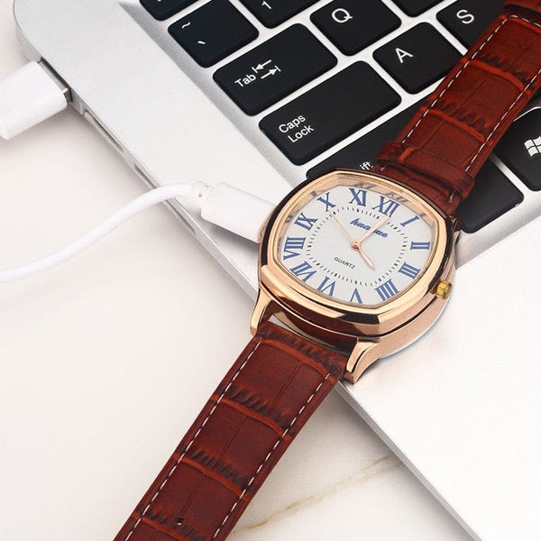 SearchFindOrder USB Rechargeable Creative Classic Luxury Lighter Watch