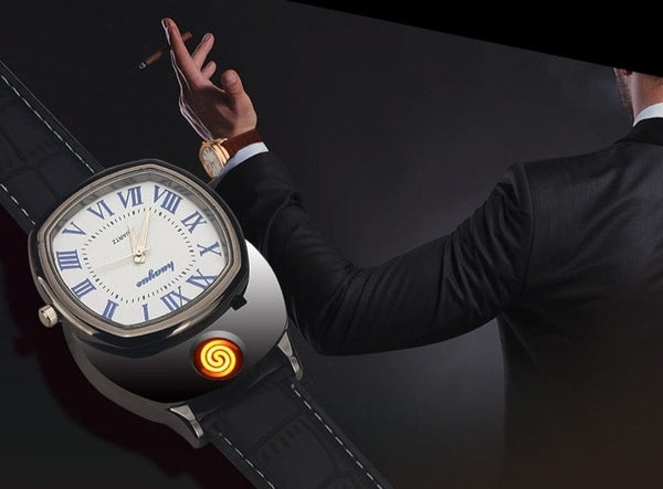 SearchFindOrder USB Rechargeable Creative Classic Luxury Lighter Watch
