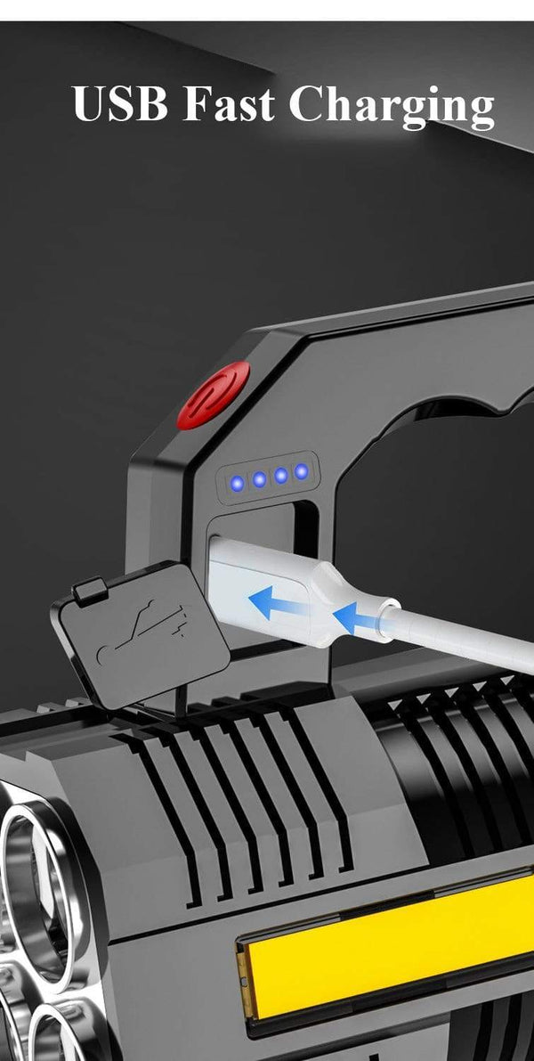 SearchFindOrder USB Rechargeable Powerful Lumen Flashlight