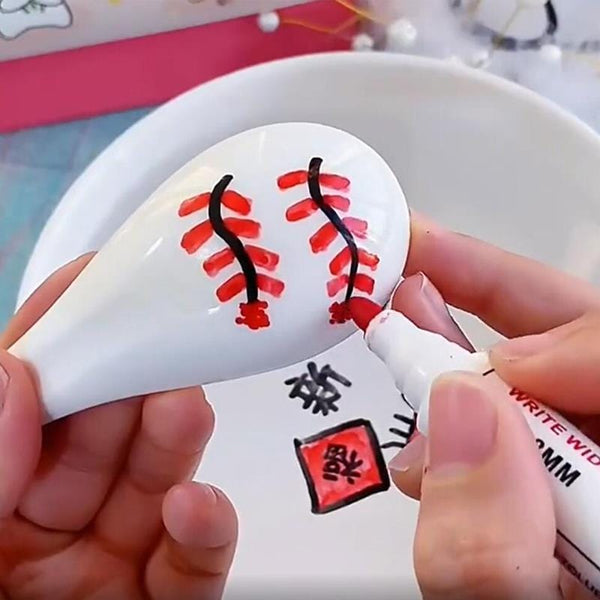 SearchFindOrder Vibrant Watercolor Brush Pens (12 Pieces & Ceramic Spoon)