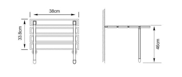 SearchFindOrder Wall Mounted Shower folding seat