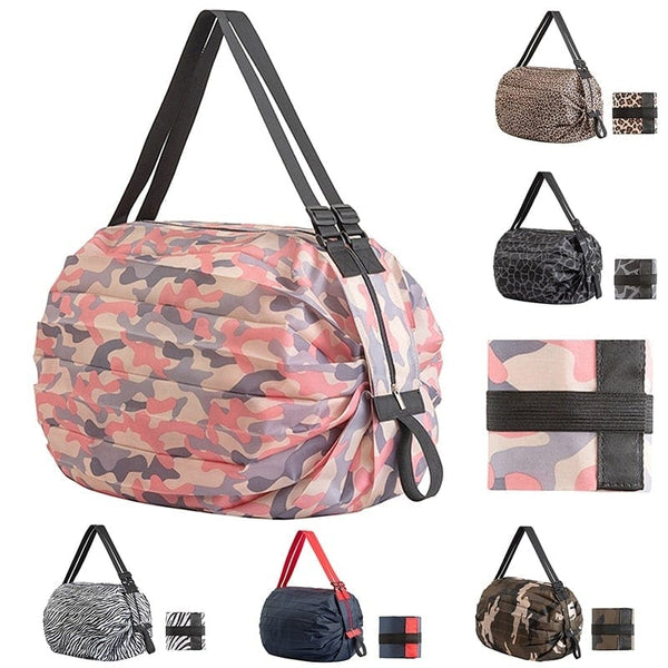 SearchFindOrder Waterproof Reusable Foldable Shopping and Travel Bag