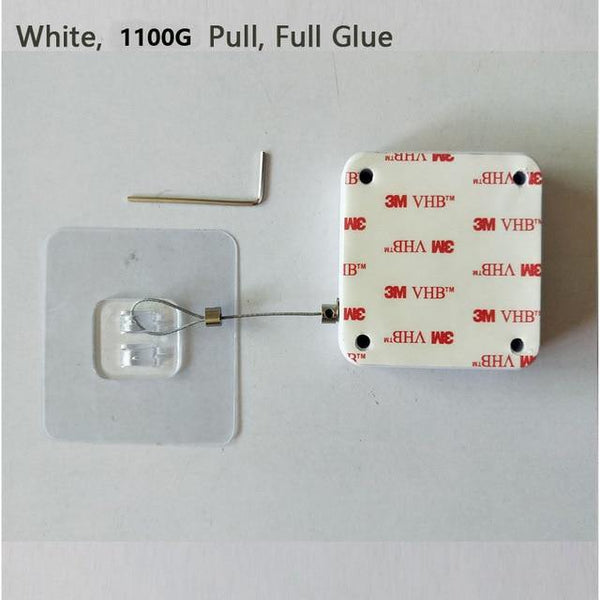 SearchFindOrder White 1100G Pull Automatic Door Closer 1,100G - Stronger than the 800G(No Drilling Required)