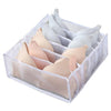 SearchFindOrder White 6 Grids Foldable Drawer Storage Box Organizer