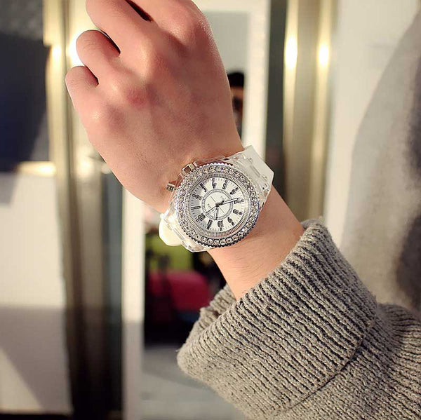 SearchFindOrder White Personality Fashion Luminous LED Colorful Watch