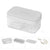 SearchFindOrder White Set Round Ice Cube Tray with Storage with Swift Release