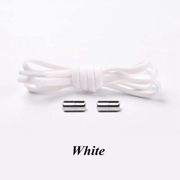 SearchFindOrder White Smart No-Tie Shoelaces
