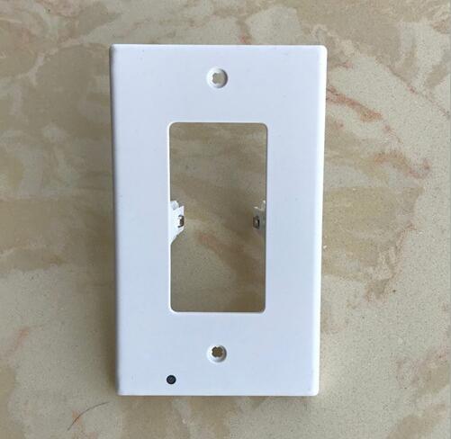 SearchFindOrder White-Square Outlet Wall Plate with LED Night Lights