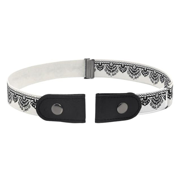 SearchFindOrder White with Follower / 100cm Comfortable Invisible Waist Belt