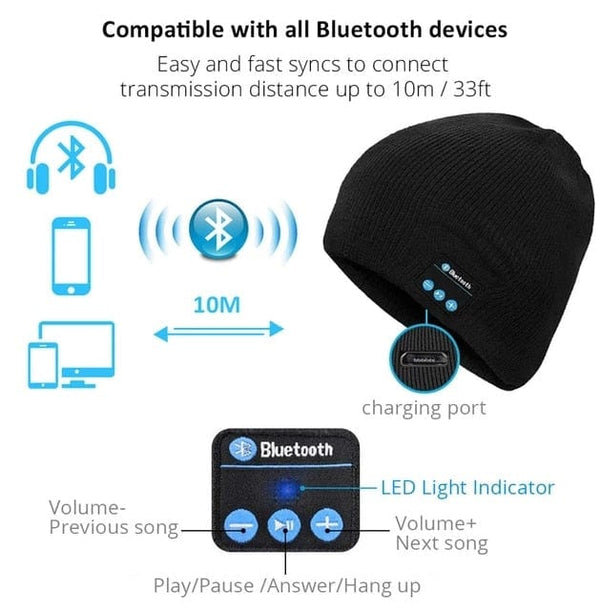 SearchFindOrder Wireless Headphone Winter Hat
